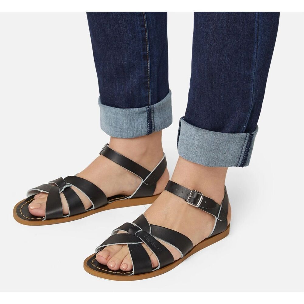✨Salt Water Original Black Womens Sz 6 Sandals✨